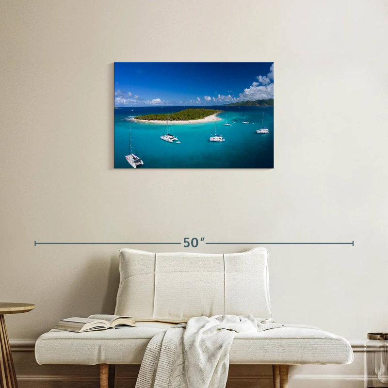 Sandy Cay British Virgin Island, 20" H x 30" W