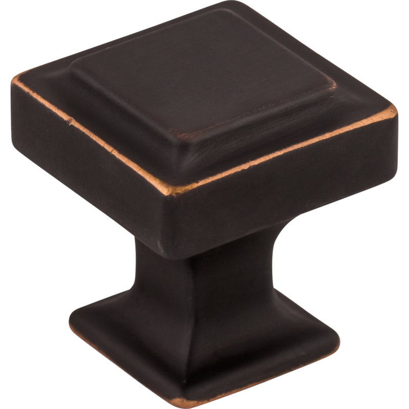 Ascendra Square Knob, Umbrio, 1" Length