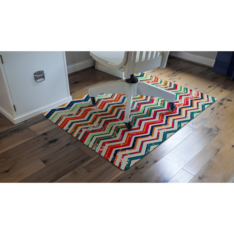 Tapis de chaise de bureau à chevrons texturé 35 po x 47 po 9 à 5