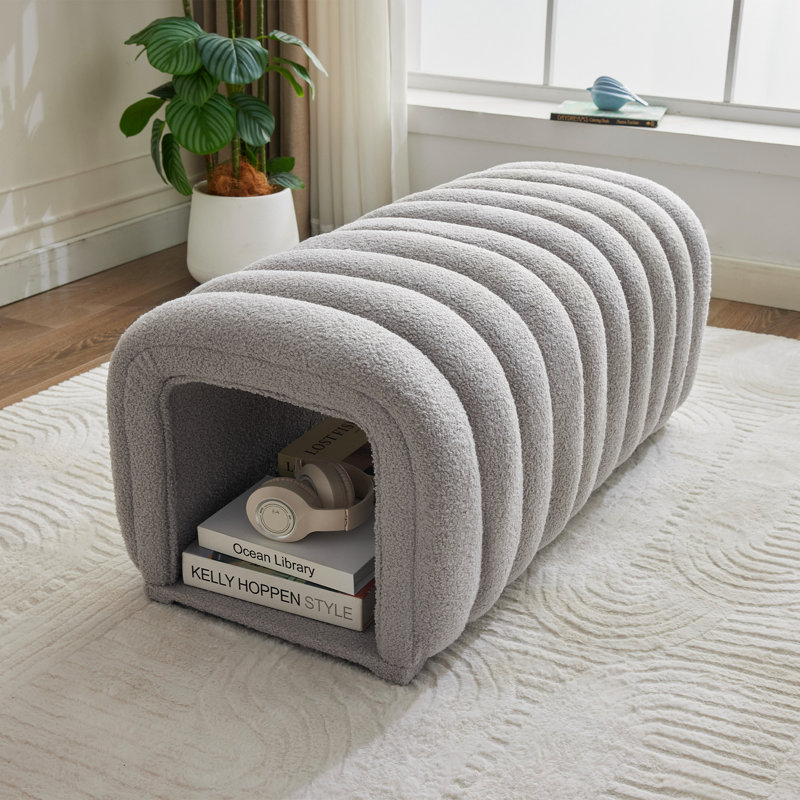 Banc multifonctionnel 24 po avec banc en peluche pour chat (ensemble de 2) banc multifonctionnel, condo pour chat, repose-pieds