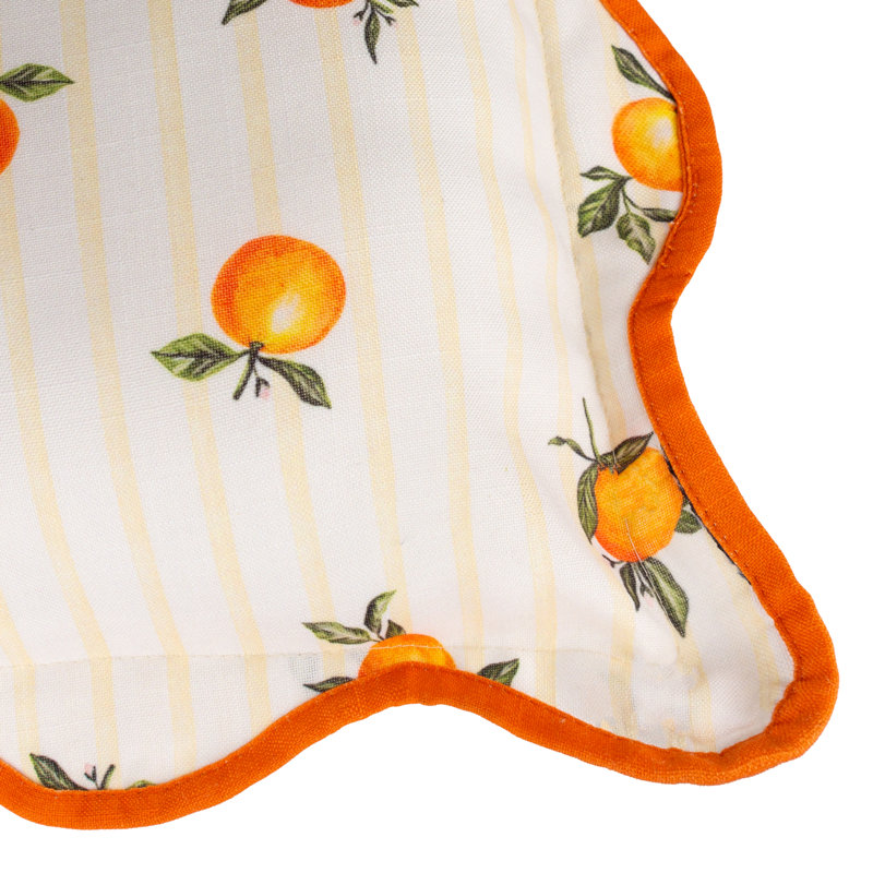 Fruits Indoor / Outdoor Square Cushion Cover, Yellow