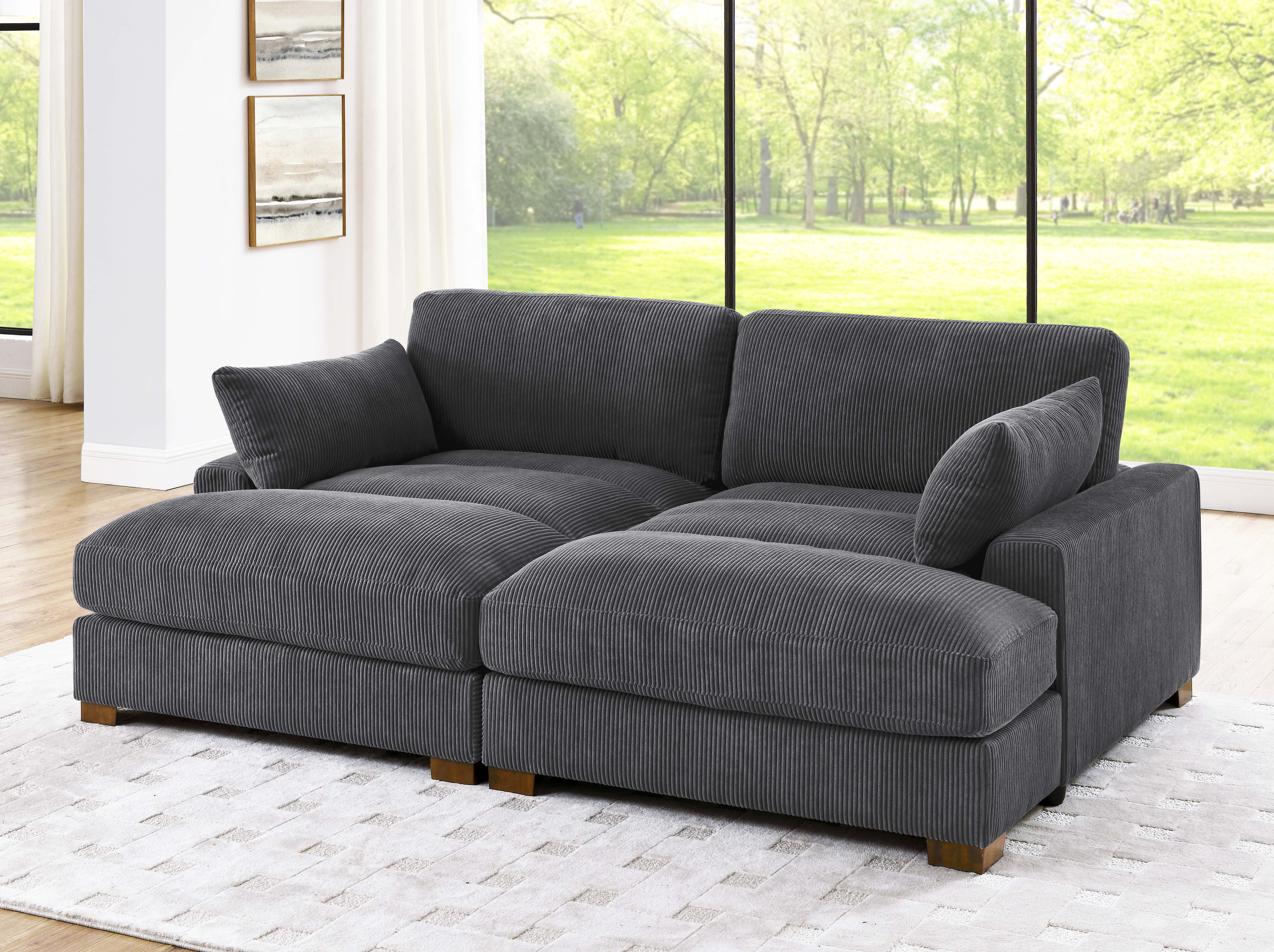 Mordecai 90'' Corduroy Sleeper Sofa - Stylish & Versatile