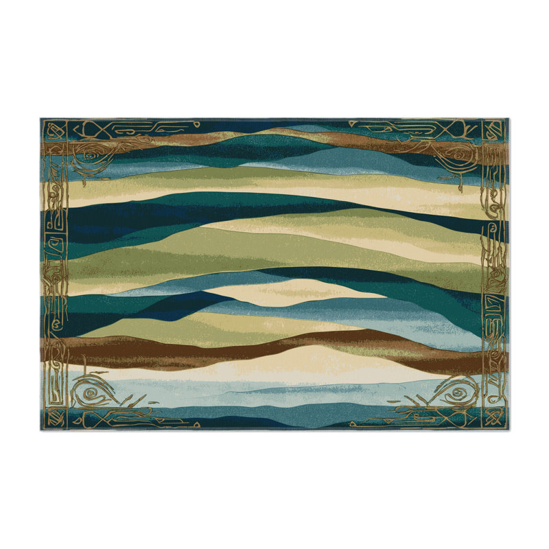 Radiant Mirage Indoor And Outdoor Area Rug, Rectangle 5' x 7'