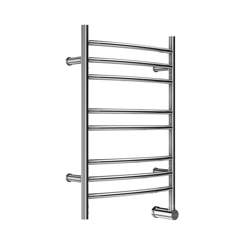 Chauffe-serviettes électrique mural avec minuteur numérique, 31.38" H x 20" W x 4.25" D, Acier inoxydable brossé