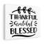 Thankful Grateful Blessed - Wrapped Canvas Print