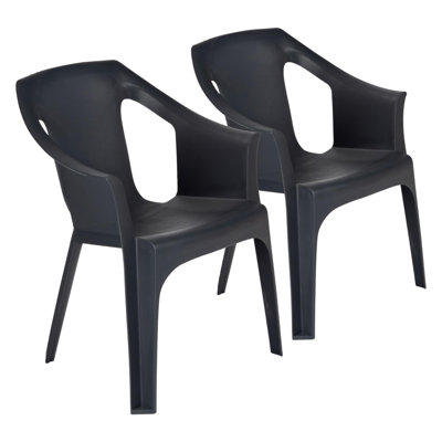 35 cm H Plastic Stackable Armchair
