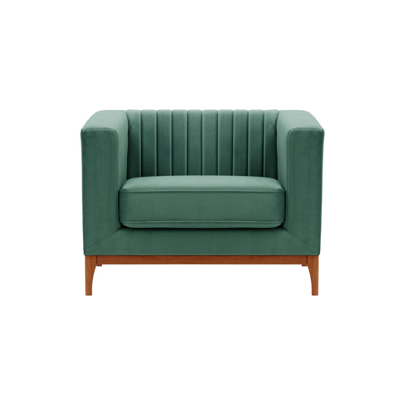 Bullis Velvet Armchair, Aveo, Azur blue