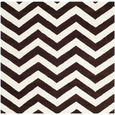 Teresita Hand Tufted Wool Chevron Rug