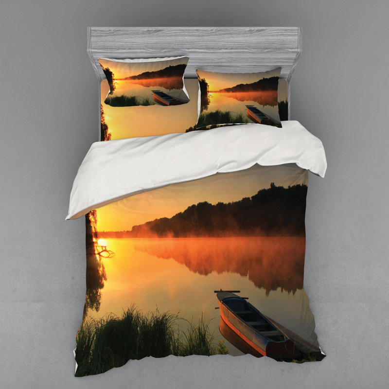 Rustic Polyester Duvet Cover, Queen Duvet Cover + 3 Additional Pieces