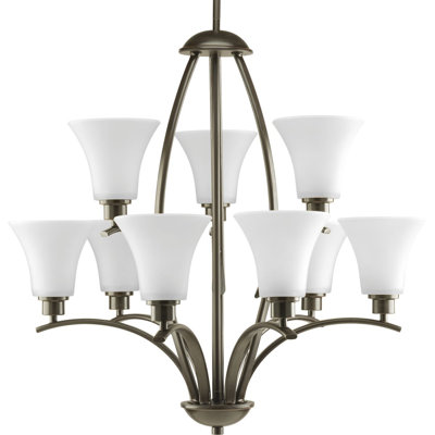 Lustre classique à 9 lumières avec abat-jour Jilliann