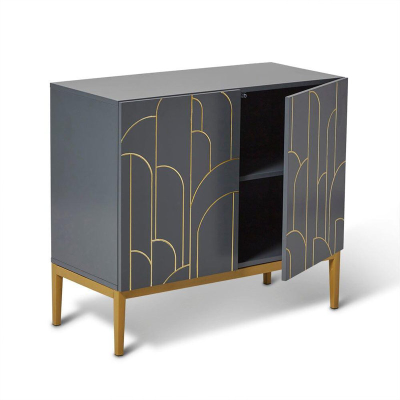Heathfield Sideboard, Smoke Grey , 77 cm H x 90 cm W x 40 cm D