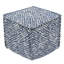 Pouf Hampton Square - bleu géo-1836886355