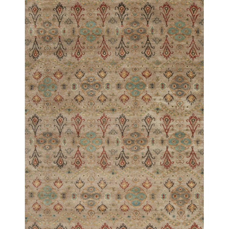Tapis ikat en laine noué à la main Vogue