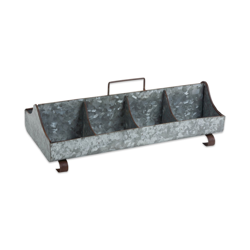 Kenna Metal Rectangle Flatware Caddy