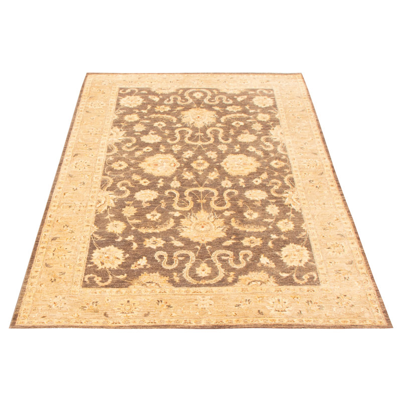 Tapis unique en laine noué à la main 5 pi 8 po x 8 pi 7 po nouvel âge Blevens
