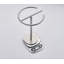 Porte-serviettes autoportant moderne en forme de E en acier inoxydable, porte-serviettes de table avec base ronde pour comptoir de salle de bain ou cuisine-268443758