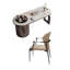 70.87"Minimalist Sintered Stone Office Desk and Chair Set-375466900