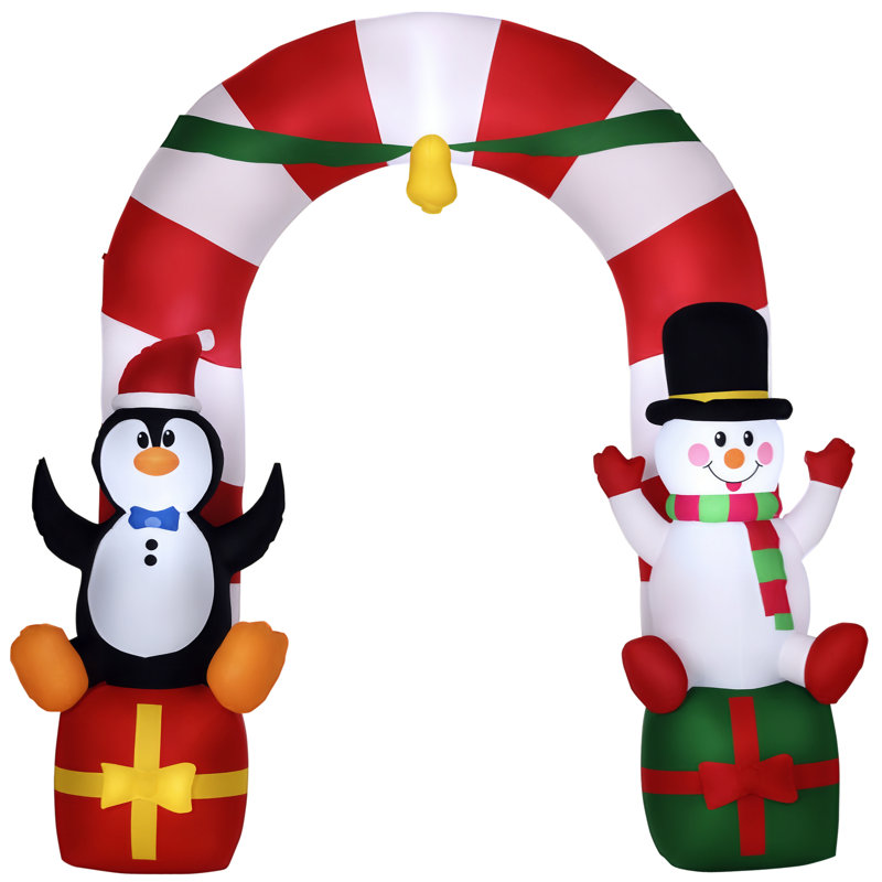 Ensemble de jeu gonflable de Noël Candy Cane