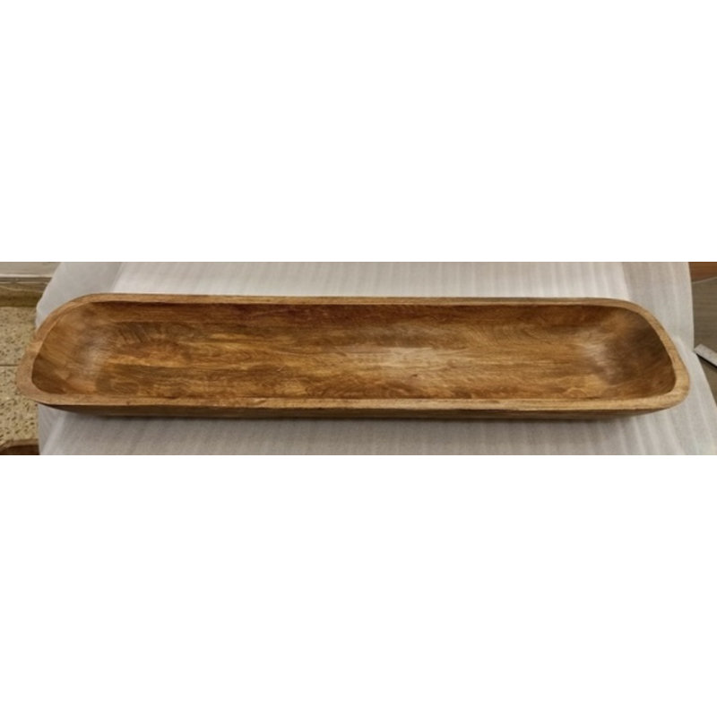 Natural Mango Wood Rectangular Decorative Tray