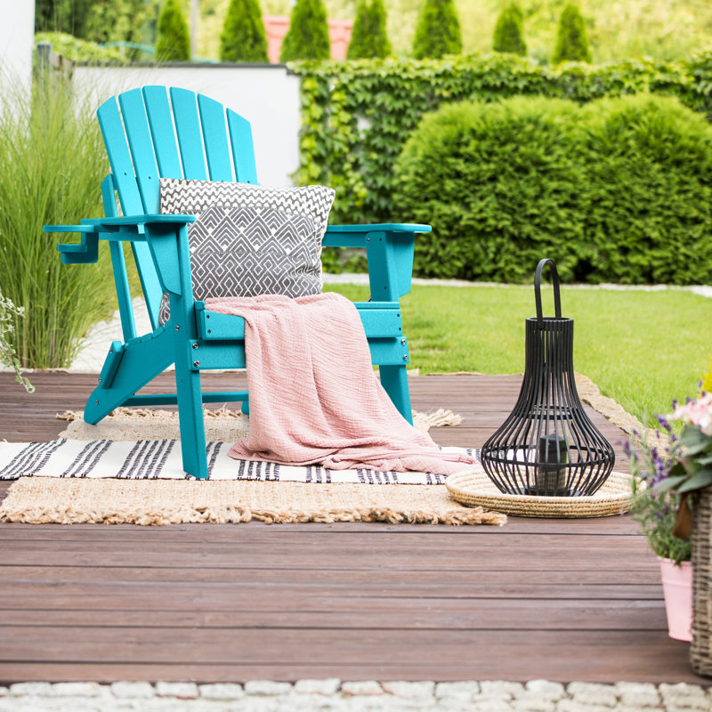 Chaise Adirondack pliante Uniopolis, Bleu Aruba