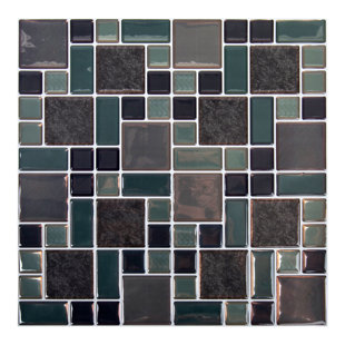 10'' W x 10'' L PVC Peel and Stick Mosaic Tile