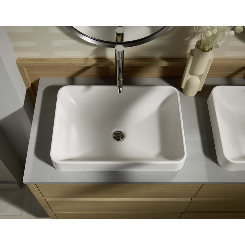 Lavabo de salle de bain vasque rectangulaire Wastelab Vox 23, sans trop-plein