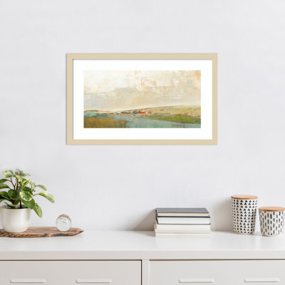 «Long Lines» par Suzanne Nicoll, reproduction d'art encadrée sur bois