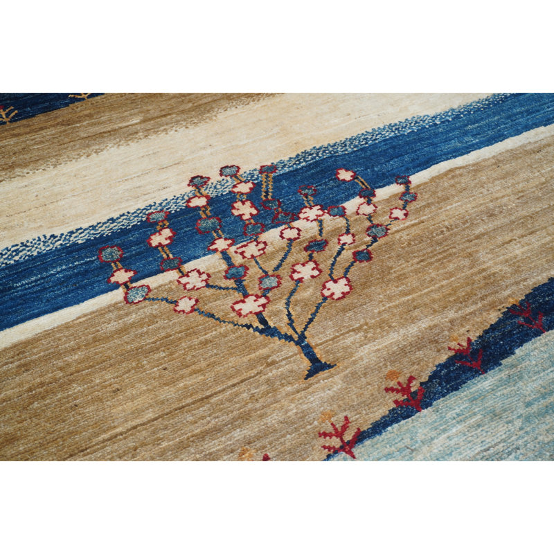One-of-a-Kind Rectangle 9'8 x 12'10 Hand Knotted Area Rug