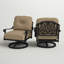 Chaise de patio pivotante avec coussins Lebanon