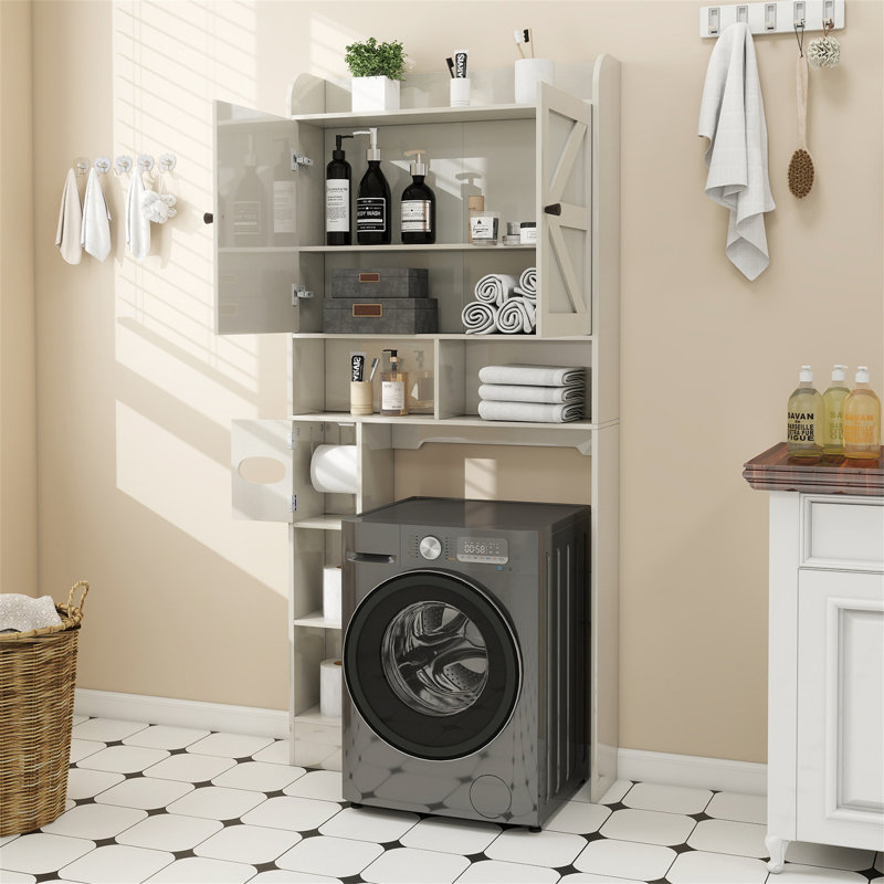 Cherette 32''W Over The Toilet Storage Cabinet, White