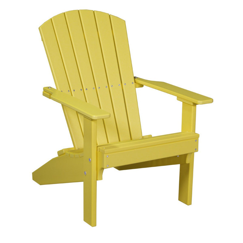 Chaise adirondack en plastique lakeside Kattamuri, Jaune