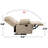 Large Manual Recliner Chair In Fabric For Living Room, Beige-2004512976