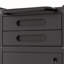 Armoire à outils mince avec porte verrouillable, 2 tiroirs et grande poignée