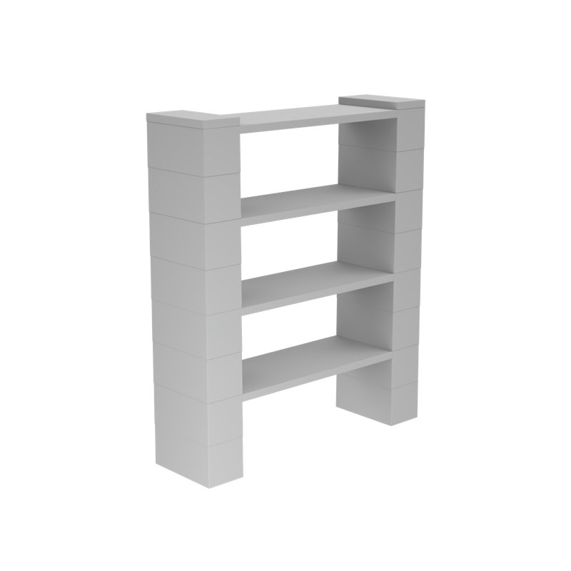 Ensemble de tablettes EverBlock à 4 niveaux, Gris clair