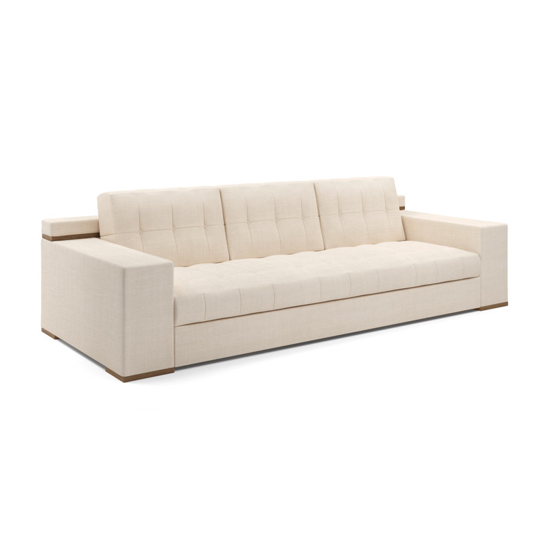 Canapé en mélange de polyester H 31 po x l 96 po x P 42 po Indio, H 31 po x l 96 po x P 42 po, 3, Beige