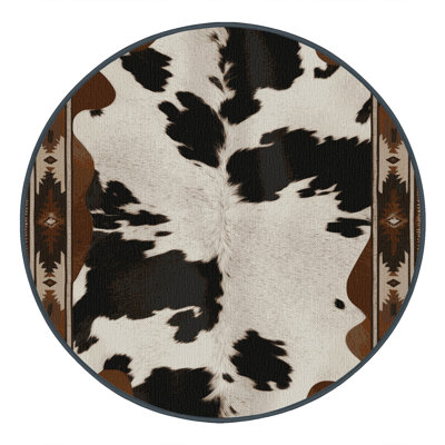  Tapis en cuir de vache lavable