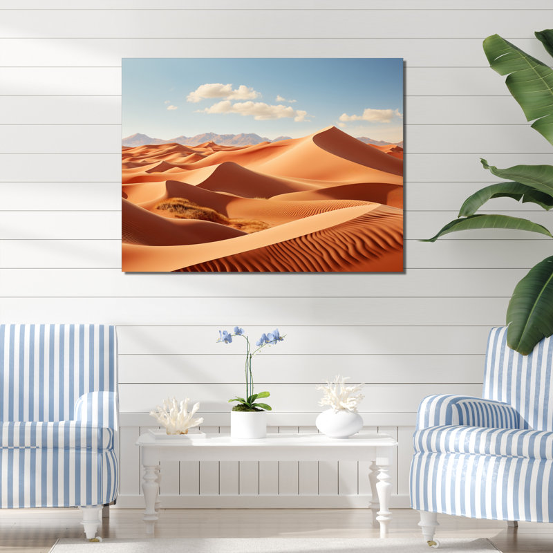 Desert White Dunes Majesty II - impression, H 24 po x l 32 po x P 1 po, Toile tendue