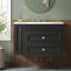 Meuble-lavabo mural avec tiroirs et tablettes-226523542