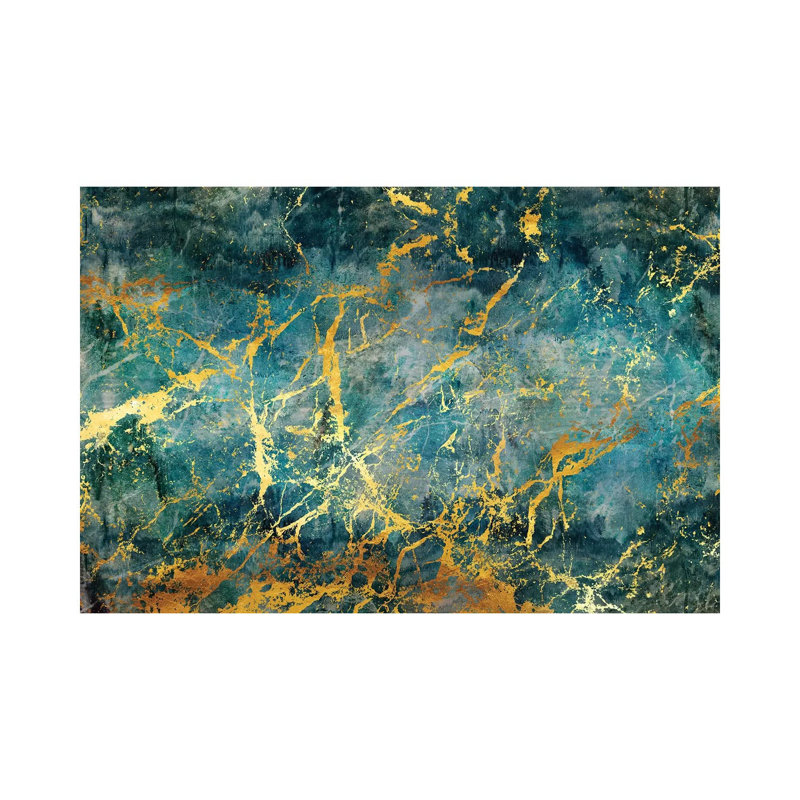 Electric Gold by Maximiliano Casal - Wrapped Canvas Print, 66.04cm H x 101.6cm W x 3.81cm D