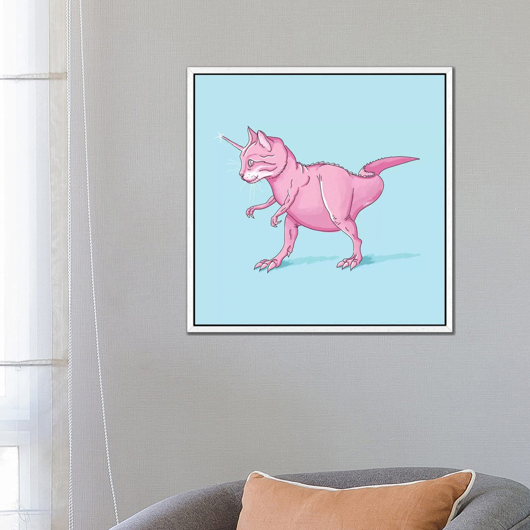 Caticorn Rex von Lostanaw - Galerie-verpackte Leinwand Giclée auf Leinwand