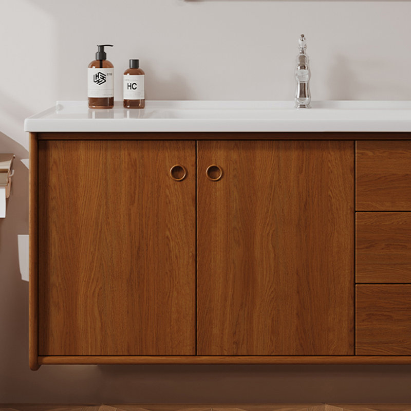 Retro minimalist bathroom cabinet