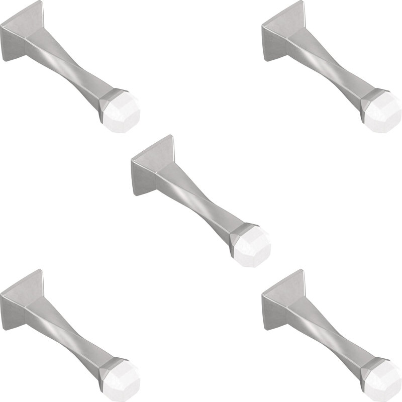 Butoir de porte 3 po (76 mm) Napier, Nickel mat