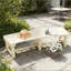 Banc d'extérieur semi-circulaire rond, banc de jardin en bois