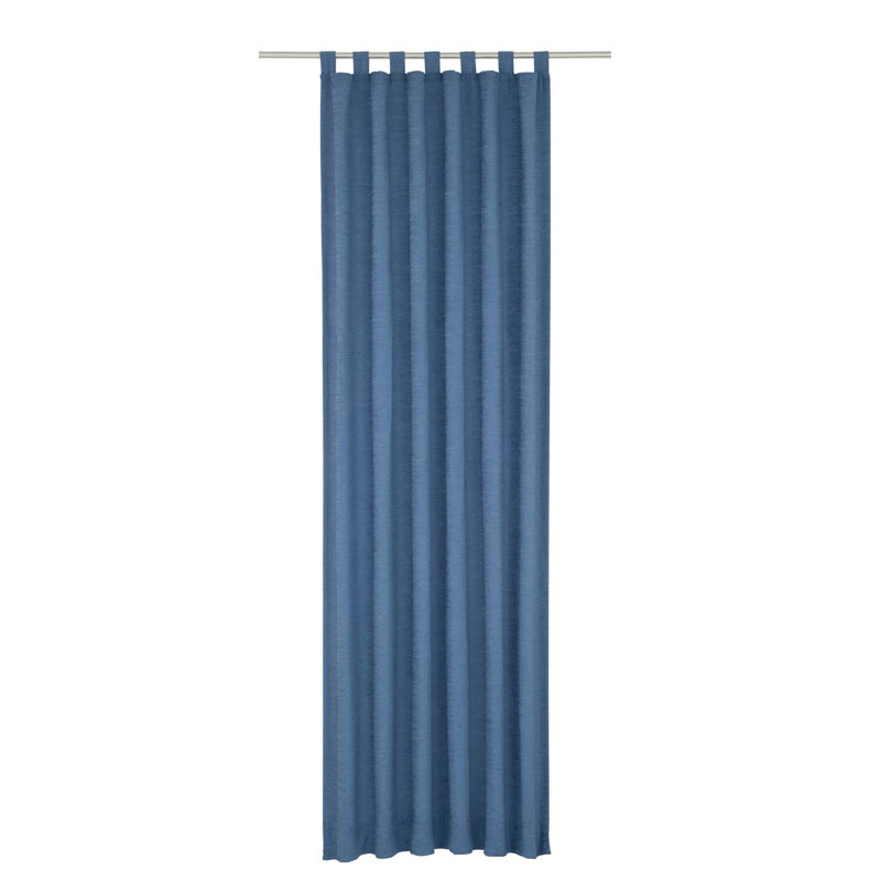 Jaylene Blackout Single Curtain Panel, 132 W x 225 D cm, Blue