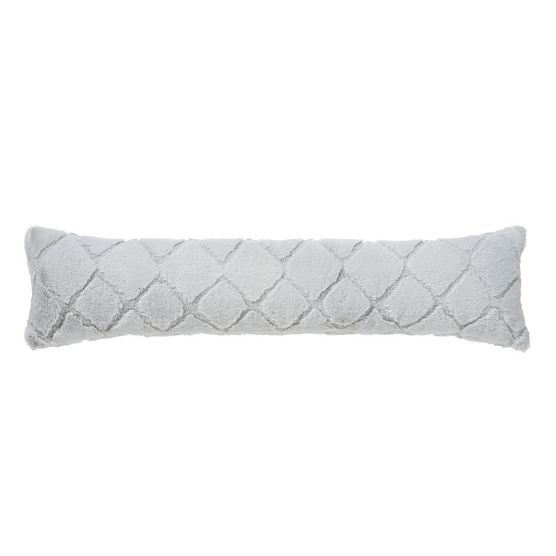 Cosy Diamond Door Draught Excluder, Silver Grey