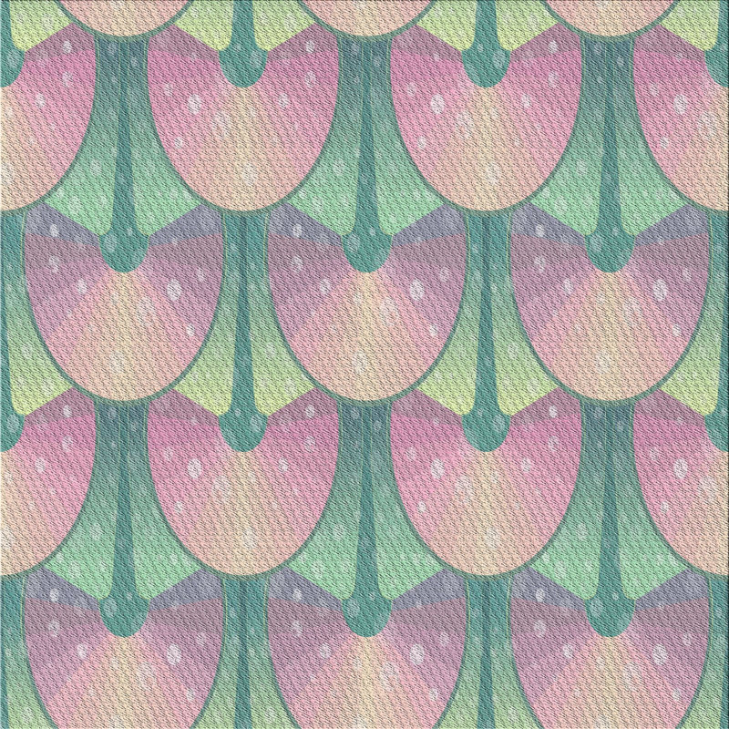 Tapis décoratif rose Portishead, Carré 4 pi