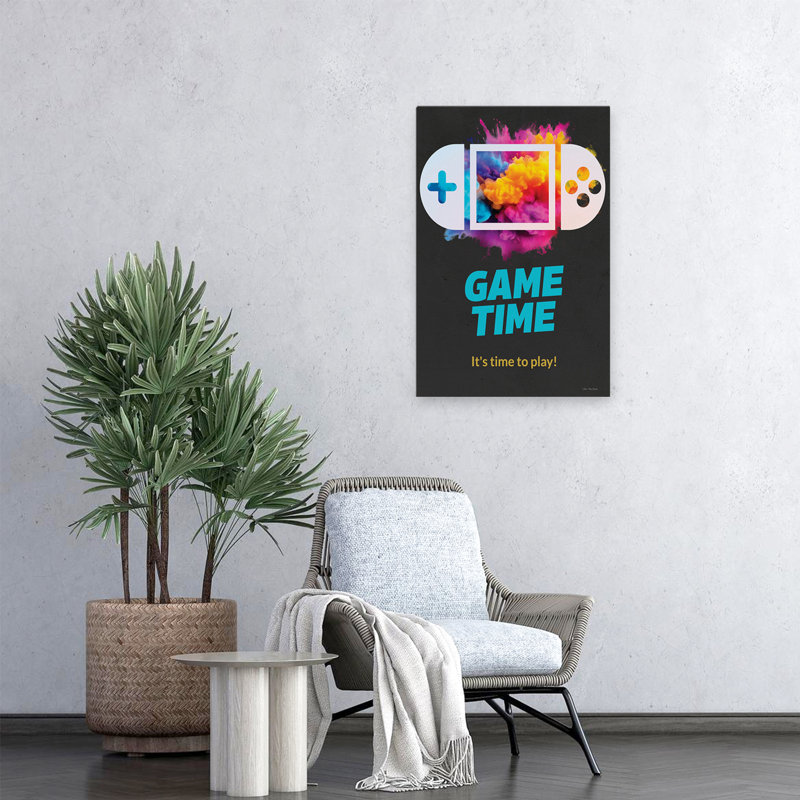Game Time - Contemporary Modern Farmhouse, H 24 po x l 16 po