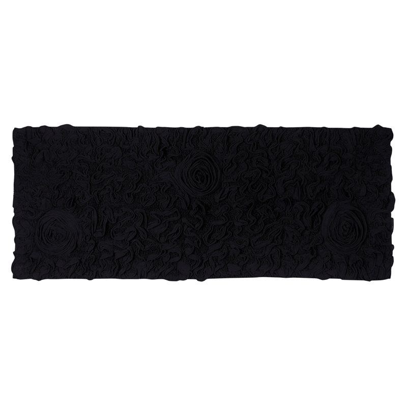 Tapis pour salle de bain Schoenberger, L 54 po x l 21 po, Noir, noir, noir, noir
