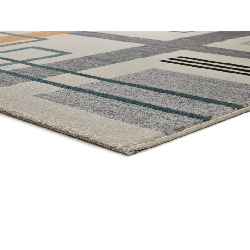 Hannover Machine Woven Beige/Brown Indoor Rug, Rectangle 140 x 200cm