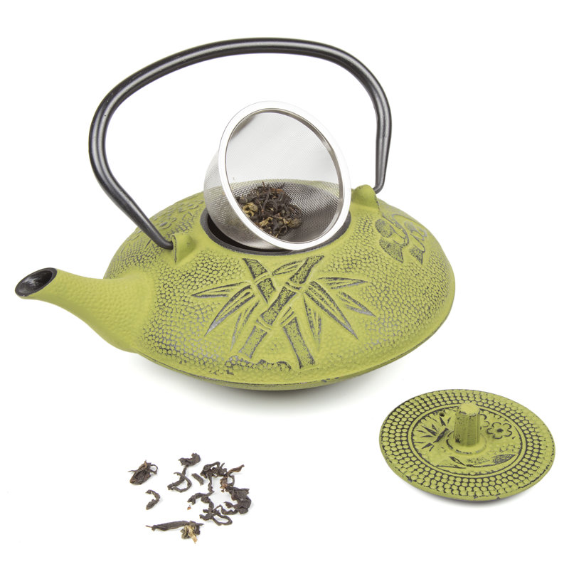 théière en fer moulé 1,19-qt  Pedroza, Vert